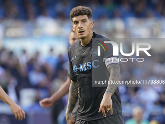 Giovanni Di Lorenzo of SSC Napoli during the Serie A match between SSC Napoli and Atalanta BC at Stadio Diego Armando Maradona Naples Italy...