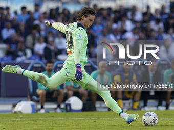 Marco Carnesecchi of Atalanta BC during the Serie A match between SSC Napoli and Atalanta BC at Stadio Diego Armando Maradona Naples Italy o...