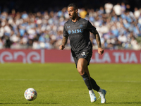 Leonardo Spinazzola of SSC Napoli during the Serie A match between SSC Napoli and Atalanta BC at Stadio Diego Armando Maradona Naples Italy...