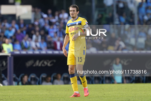 Marten de Roon of Atalanta BC during the Serie A match between SSC Napoli and Atalanta BC at Stadio Diego Armando Maradona Naples Italy on 3...