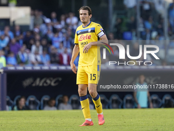 Marten de Roon of Atalanta BC during the Serie A match between SSC Napoli and Atalanta BC at Stadio Diego Armando Maradona Naples Italy on 3...