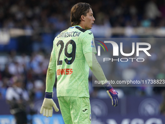 Marco Carnesecchi of Atalanta BC during the Serie A match between SSC Napoli and Atalanta BC at Stadio Diego Armando Maradona Naples Italy o...