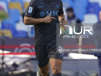 Giacomo Raspadori of SSC Napoli during the Serie A match between SSC Napoli and Atalanta BC at Stadio Diego Armando Maradona Naples Italy on...