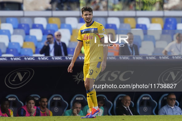 Berat Djimsiti of Atalanta BC during the Serie A match between SSC Napoli and Atalanta BC at Stadio Diego Armando Maradona Naples Italy on 3...