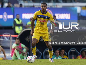 Isak Hien of Atalanta BC during the Serie A match between SSC Napoli and Atalanta BC at Stadio Diego Armando Maradona Naples Italy on 3 Nove...