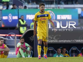 Berat Djimsiti of Atalanta BC during the Serie A match between SSC Napoli and Atalanta BC at Stadio Diego Armando Maradona Naples Italy on 3...