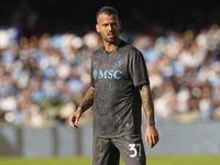 Leonardo Spinazzola of SSC Napoli during the Serie A match between SSC Napoli and Atalanta BC at Stadio Diego Armando Maradona Naples Italy...