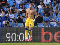 Mateo Retegui of Atalanta BC celebrates after scoring during the Serie A match between SSC Napoli and Atalanta BC at Stadio Diego Armando Ma...