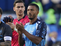 Juan Jesus of SSC Napoli applauds fans at the end of the Serie A match between SSC Napoli and Atalanta BC at Stadio Diego Armando Maradona N...