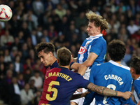 Alex Kral plays during the match between FC Barcelona and RCD Espanyol, corresponding to week 12 of LaLiga EA Sports, at the Lluis Companys...