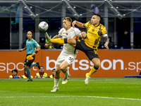 Lautaro Martinez plays during the Serie A match between FC Internazionale and Venezia FC at Giuseppe Meazza Stadium in Milano, Italy, on Nov...