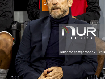 Eusebio Di Francesco participates in the Serie A match between FC Internazionale and Venezia FC at Giuseppe Meazza Stadium in Milano, Italy,...