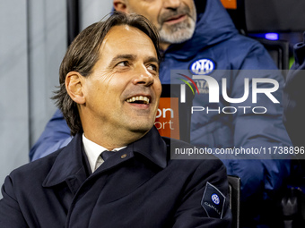 Simone Inzaghi is in action during the Serie A match between FC Internazionale and Venezia FC at Giuseppe Meazza Stadium in Milano, Italy, o...