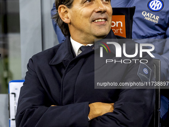 Simone Inzaghi is in action during the Serie A match between FC Internazionale and Venezia FC at Giuseppe Meazza Stadium in Milano, Italy, o...