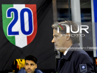 Simone Inzaghi is in action during the Serie A match between FC Internazionale and Venezia FC at Giuseppe Meazza Stadium in Milano, Italy, o...