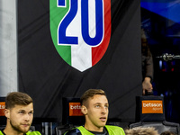 Davide Frattesi plays during the Serie A match between FC Internazionale and Venezia FC at Giuseppe Meazza Stadium in Milano, Italy, on Nove...