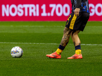 Federico Dimarco wears the Adidas Predator Elite during the Serie A match between FC Internazionale and Venezia FC at Giuseppe Meazza Stadiu...