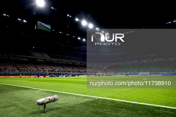 A general view of Giuseppe Meazza Stadium prior to the Serie A match between FC Internazionale and Venezia FC in Milano, Italy, on November...