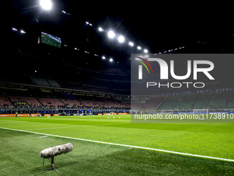 A general view of Giuseppe Meazza Stadium prior to the Serie A match between FC Internazionale and Venezia FC in Milano, Italy, on November...