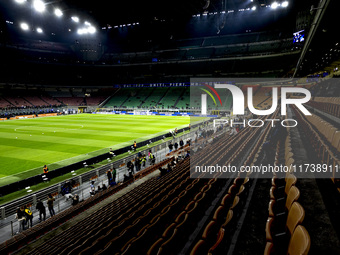 A general view of Giuseppe Meazza Stadium prior to the Serie A match between FC Internazionale and Venezia FC in Milano, Italy, on November...