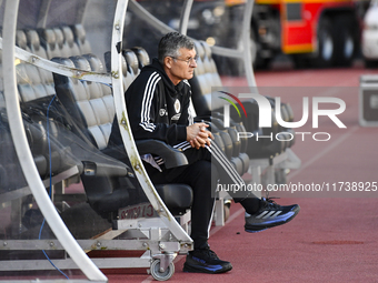 Ioan Ovidiu Sabau participates in the Supeliga match between Universitatea Cluj and Farul Constanta at Cluj Arena in Cluj, Romania, on Novem...