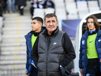 Gheorghe Hagi participates in the Supeliga match between Universitatea Cluj and Farul Constanta at Cluj Arena in Cluj, Romania, on November...