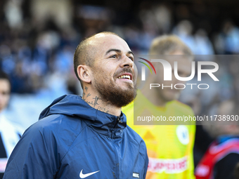 Denis Alibec participates in the Supeliga match between Universitatea Cluj and Farul Constanta at Cluj Arena in Cluj, Romania, on November 3...