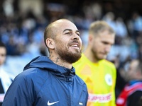 Denis Alibec participates in the Supeliga match between Universitatea Cluj and Farul Constanta at Cluj Arena in Cluj, Romania, on November 3...