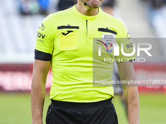 Ciprian Dansa participates in the Supeliga match between Universitatea Cluj and Farul Constanta at Cluj Arena in Cluj, Romania, on November...