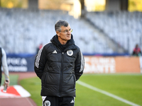 Ioan Ovidiu Sabau participates in the Supeliga match between Universitatea Cluj and Farul Constanta at Cluj Arena in Cluj, Romania, on Novem...