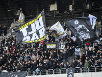 Fans of U Cluj during the Superliga match between Universitatea Cluj and Farul Constanta at Cluj Arena in Cluj, Romania, on November 3, 2024...