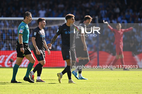 Giovanni Di Lorenzo of S.S.C. Napoli participates in the 11th day of the Serie A Championship between S.S.C. Napoli and Atalanta B.C. at the...