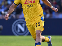 Sead Kolasinac of Atalanta B.C. is in action during the 11th day of the Serie A Championship between S.S.C. Napoli and Atalanta B.C. at the...