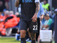 Giovanni Di Lorenzo of S.S.C. Napoli is in action during the 11th day of the Serie A Championship between S.S.C. Napoli and Atalanta B.C. at...