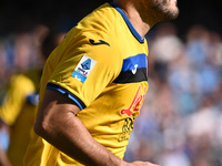 Sead Kolasinac of Atalanta B.C. participates in the 11th day of the Serie A Championship between S.S.C. Napoli and Atalanta B.C. at the Dieg...