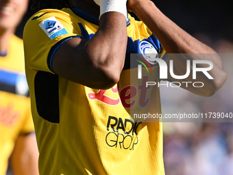 Ademola Lookman of Atalanta B.C. participates in the 11th day of the Serie A Championship between S.S.C. Napoli and Atalanta B.C. at the Die...