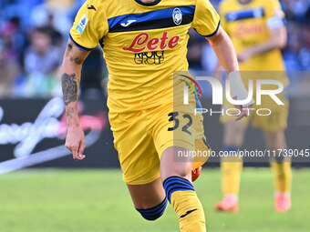 Mateo Retegui of Atalanta B.C. is in action during the 11th day of the Serie A Championship between S.S.C. Napoli and Atalanta B.C. at the D...