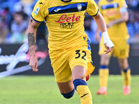 Mateo Retegui of Atalanta B.C. is in action during the 11th day of the Serie A Championship between S.S.C. Napoli and Atalanta B.C. at the D...