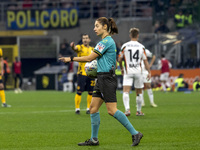 Ferrieri Caputi officiates during the Serie A match between FC Internazionale and Venezia FC at Giuseppe Meazza Stadium in Milano, Italy, on...