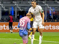 Filip Stankovic plays during the Serie A match between FC Internazionale and Venezia FC at Giuseppe Meazza Stadium in Milano, Italy, on Nove...