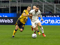 Henrikh Mkhitaryan plays during the Serie A match between FC Internazionale and Venezia FC at Giuseppe Meazza Stadium in Milano, Italy, on N...