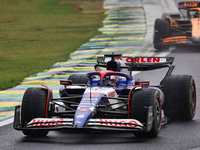 Liam Lawson of New Zealand drives the (30) Visa Cash app RB VCARB01 Honda RBPT during the Formula 1 Lenovo Grande Premio De Sao Paulo 2024 i...