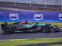 Lewis Hamilton of the UK drives the (44) Mercedes-AMG Petronas F1 Team F1 W15 E Performance Mercedes during the Formula 1 Lenovo Grande Prem...