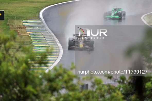 Max Verstappen of the Netherlands drives the Oracle Red Bull Racing RB20 Honda RBPT during the Formula 1 Lenovo Grande Premio De Sao Paulo 2...