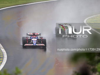 Liam Lawson of New Zealand drives the (30) Visa Cash app RB VCARB01 Honda RBPT during the Formula 1 Lenovo Grande Premio De Sao Paulo 2024 i...