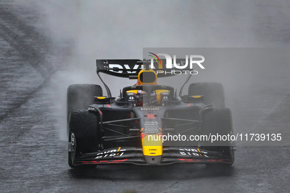 Max Verstappen of the Netherlands drives the Oracle Red Bull Racing RB20 Honda RBPT during the Formula 1 Lenovo Grande Premio De Sao Paulo 2...