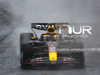 Max Verstappen of the Netherlands drives the Oracle Red Bull Racing RB20 Honda RBPT during the Formula 1 Lenovo Grande Premio De Sao Paulo 2...