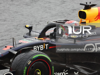 Max Verstappen of the Netherlands drives the Oracle Red Bull Racing RB20 Honda RBPT during the Formula 1 Lenovo Grande Premio De Sao Paulo 2...