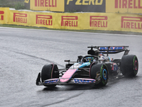 Esteban Ocon of France drives the (31) BWT Alpine F1 Team A524 Renault during the Formula 1 Lenovo Grande Premio De Sao Paulo 2024 in Sao Pa...