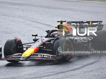 Max Verstappen of the Netherlands drives the Oracle Red Bull Racing RB20 Honda RBPT during the Formula 1 Lenovo Grande Premio De Sao Paulo 2...